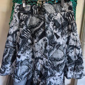 Folter 4x cemetery goth circle skirt plus size